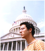 Mat - turista pred US Capitolom